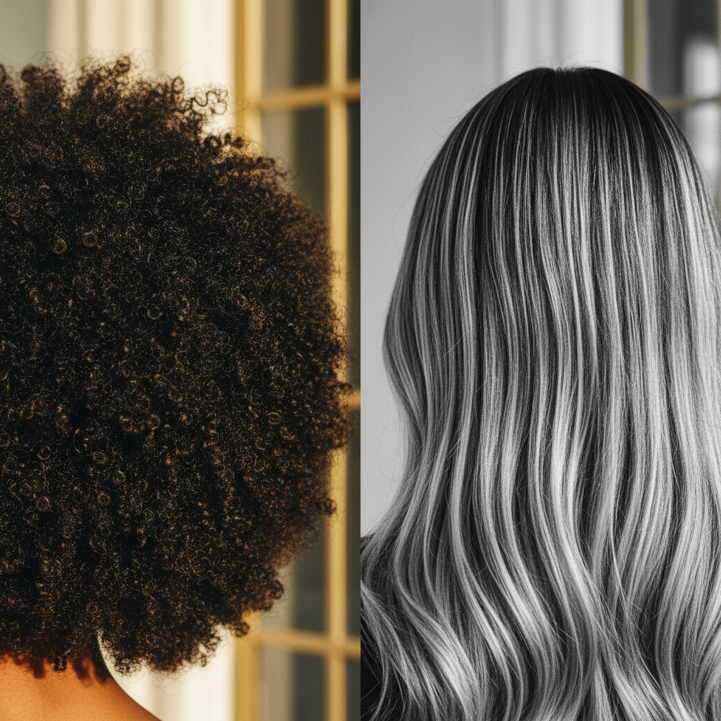 Structural comparison: Afro hair vs other hair types in the context of Afro Hair Care Routines
