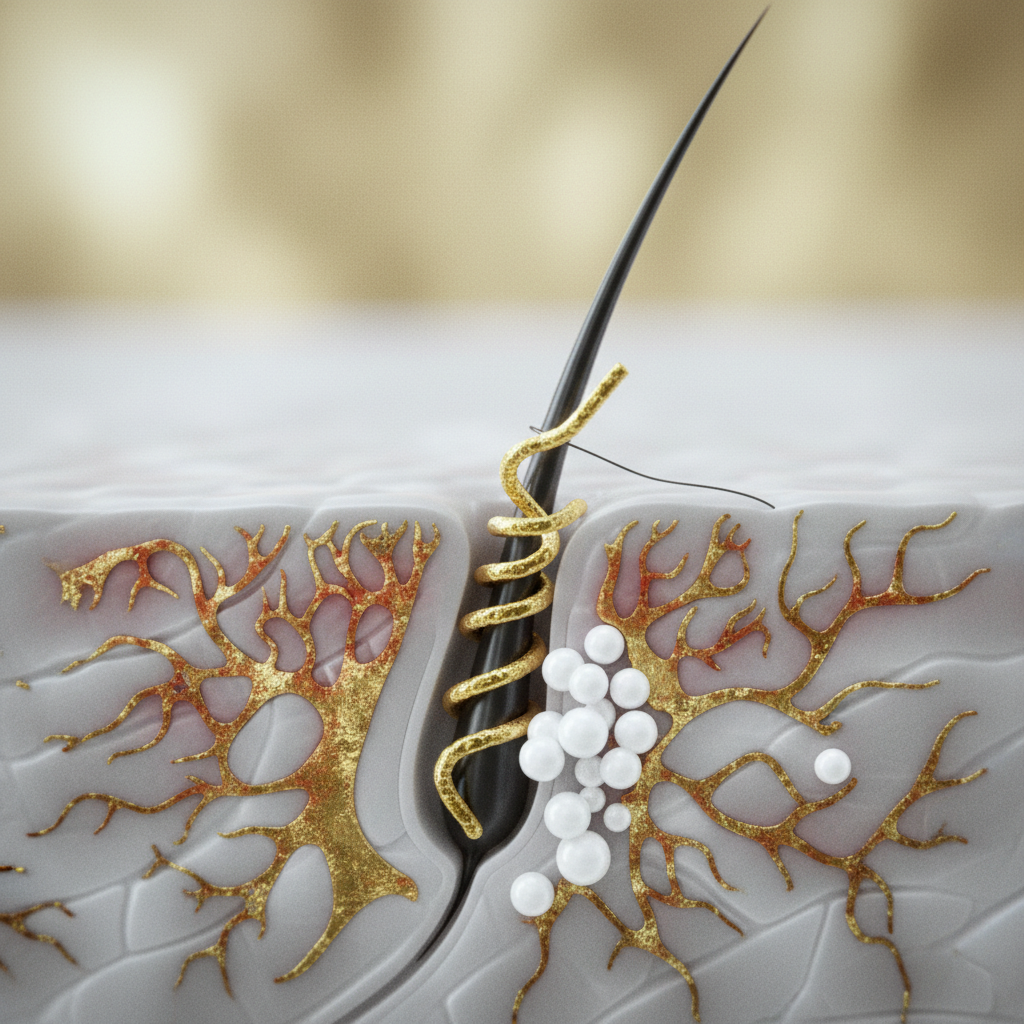 The biological mechanism of follicular infection in the context of Bacterial Folliculitis