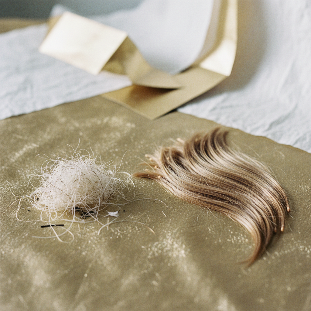 Signs of bleached breakage versus normal shedding in the context of Bleached Hair Breakage