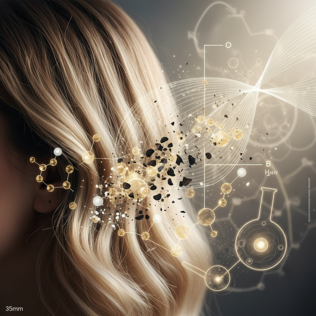 The biological and chemical mechanism of bleaching in the context of Bleached Hair Care