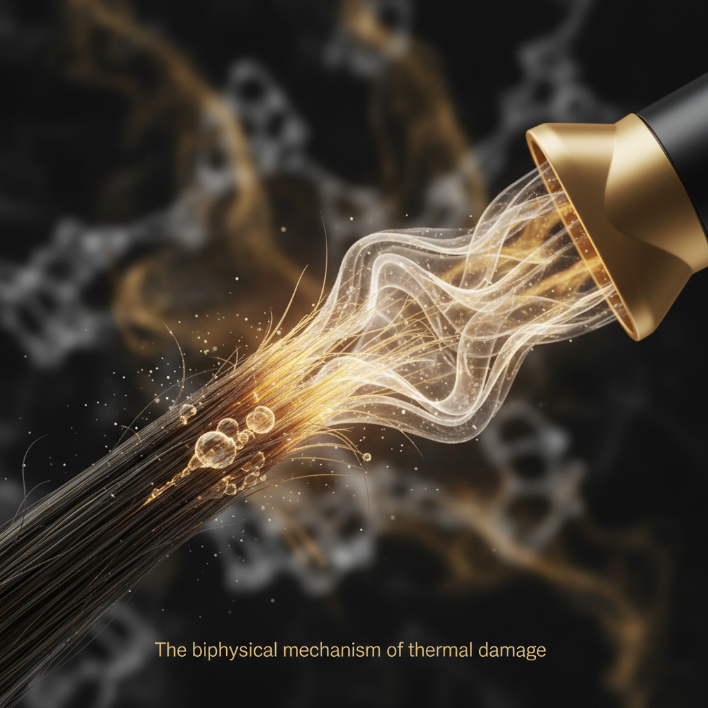 The biophysical mechanism of thermal damage in the context of Blow Drying Best Practices