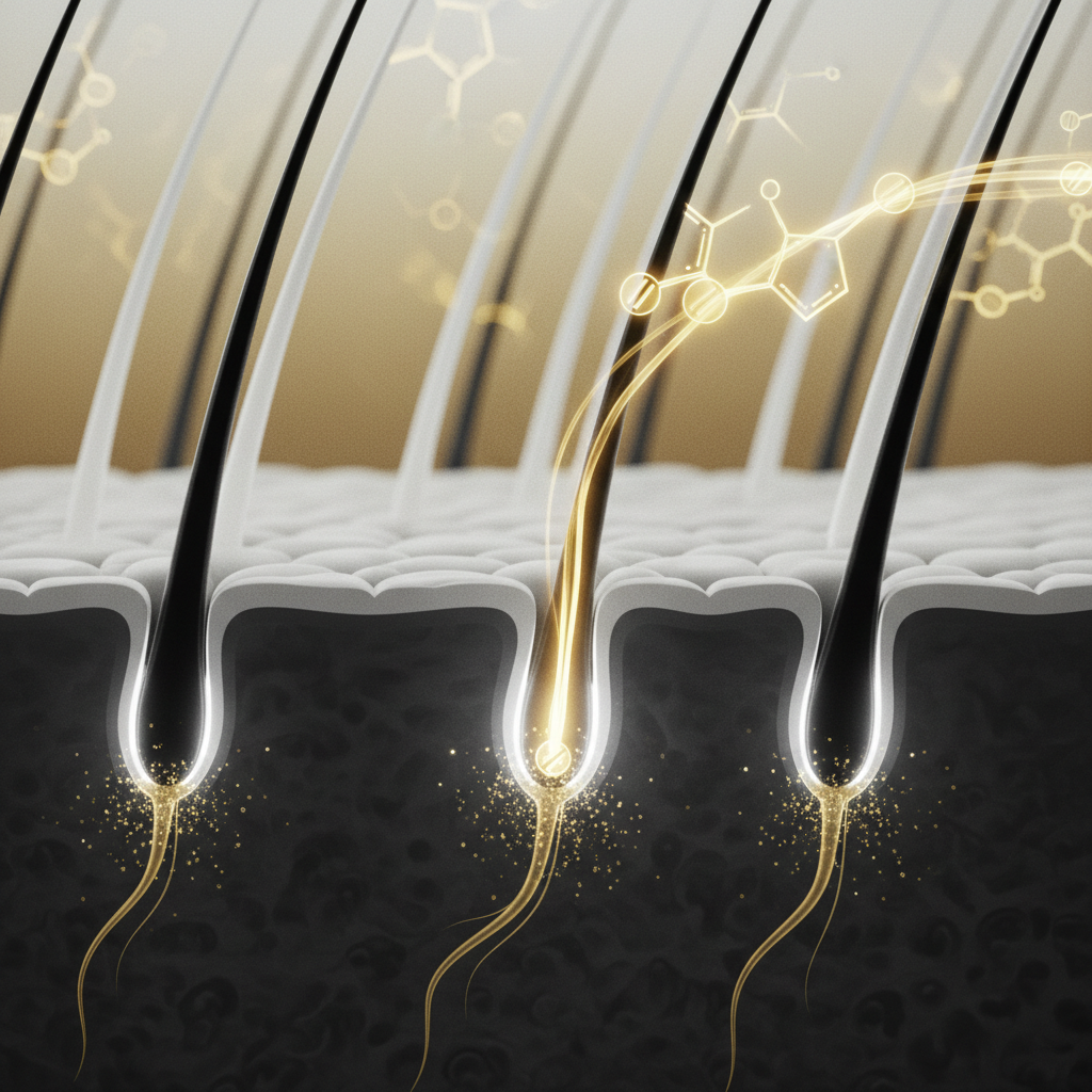 How caffeine works on the scalp and hair fibre in the context of Caffeine Shampoo for Hair Density
