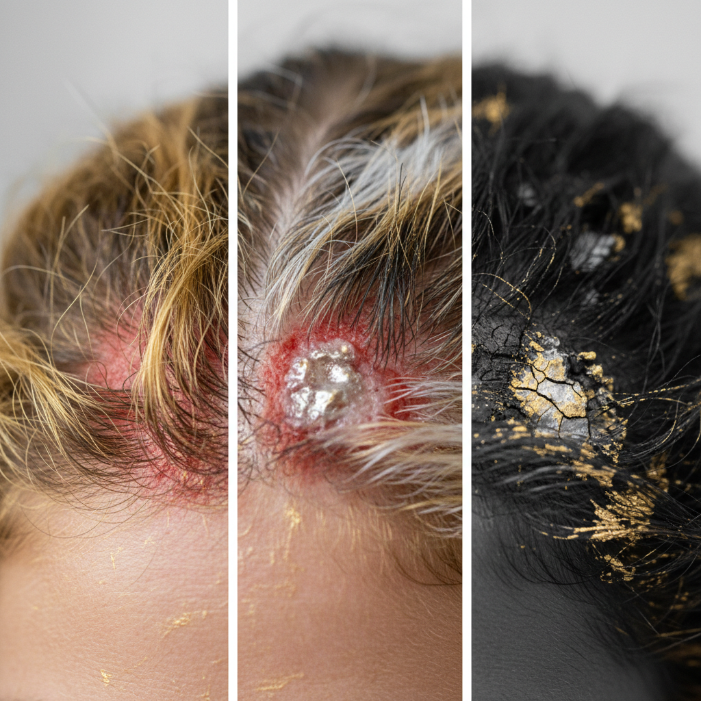 Signs and symptoms: categorising burn severity in the context of Chemical Burn Management on Scalp