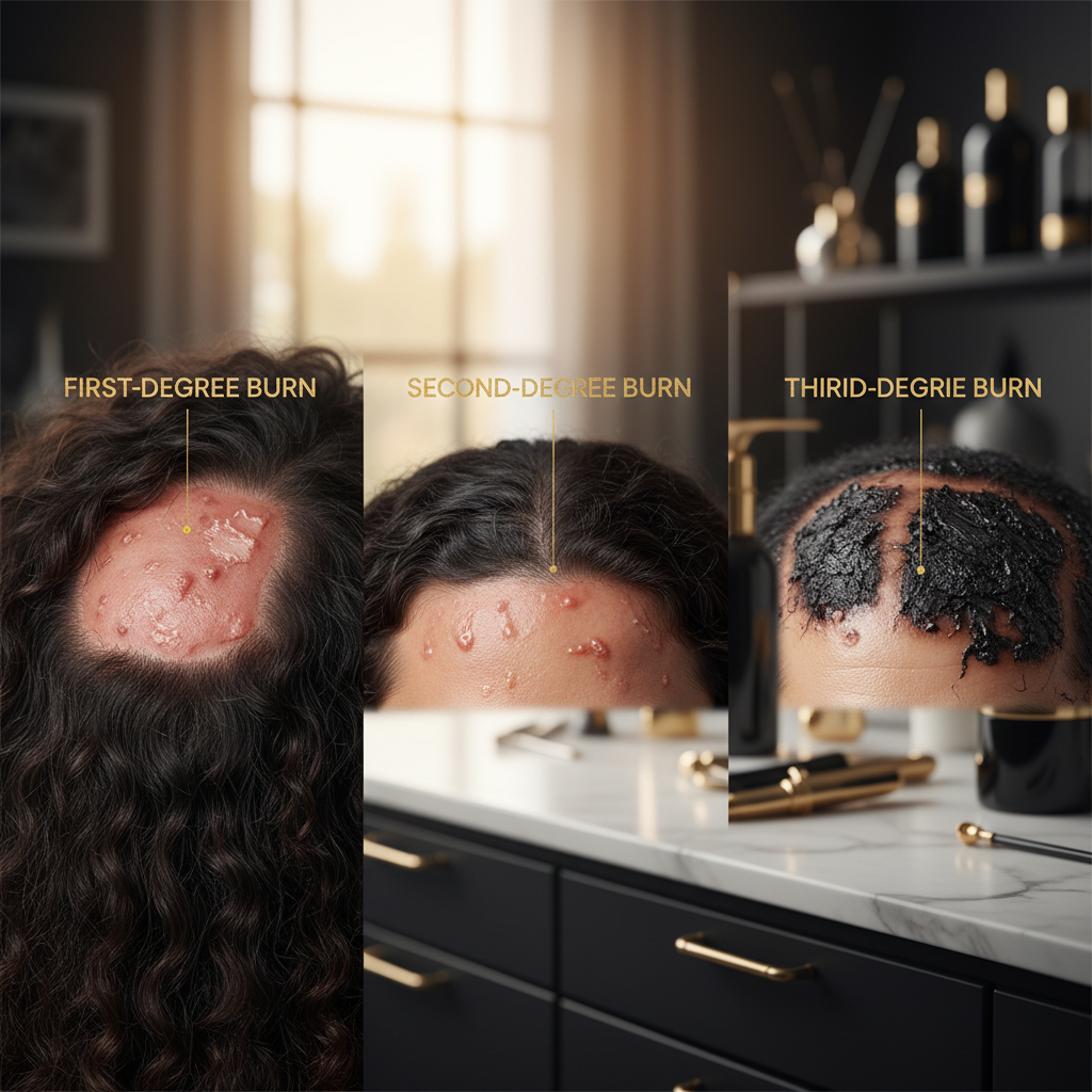 Chemical burn degrees and characteristics in the context of Chemical Scalp Burns Treatment