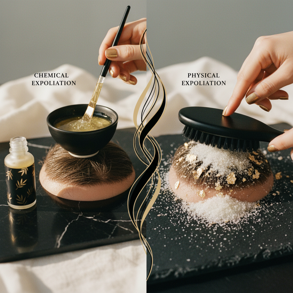 Chemical vs Physical Scalp Exfoliation: what the evidence shows in the context of Chemical vs Physical Scalp Exfoliation