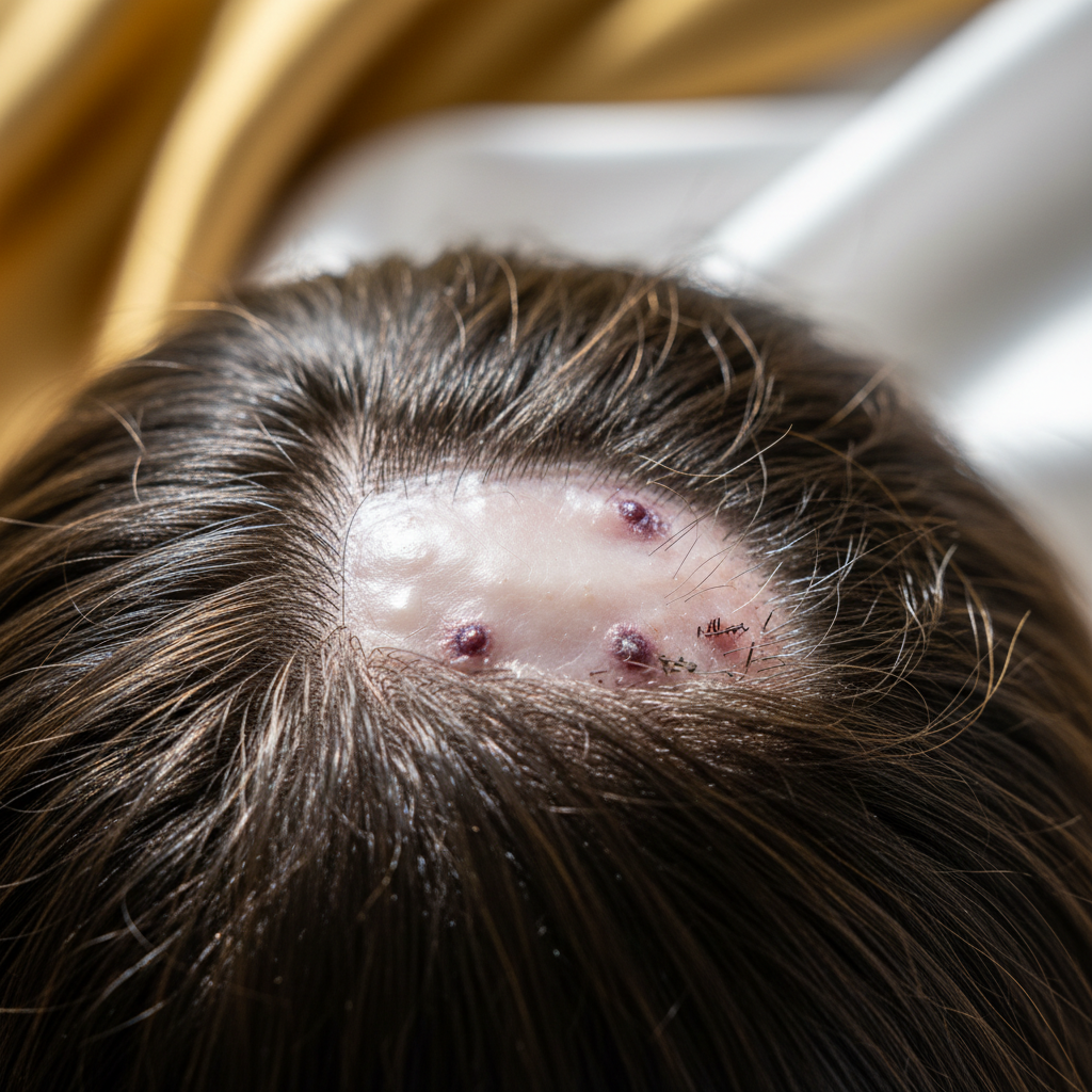 Signs and symptoms to look for in the context of Cicatricial Alopecia