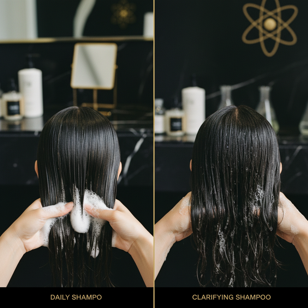Daily shampoo vs clarifying shampoo in the context of Clarifying Shampoo Science