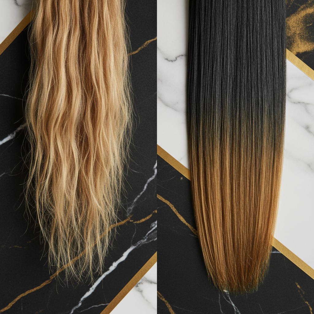 Signs of chemical damage versus healthy colour in the context of Colour Treated Hair Care