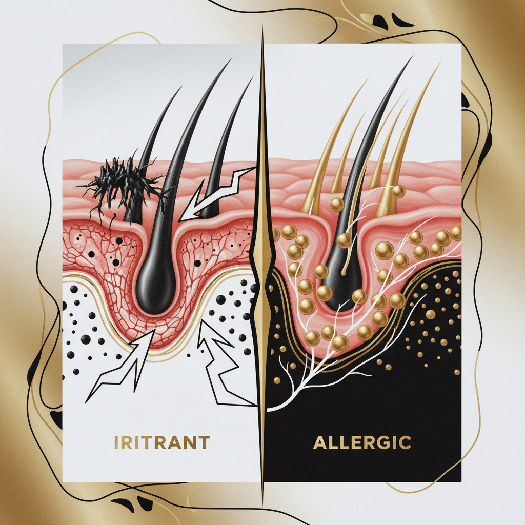 The biological mechanisms: irritant vs allergic reactions in the context of Contact Dermatitis Scalp Treatment