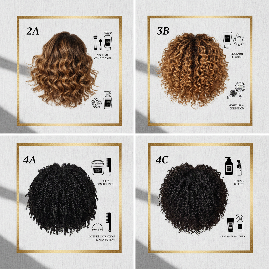 Comparing curl types and regimen adjustments in the context of Curly Hair Routine