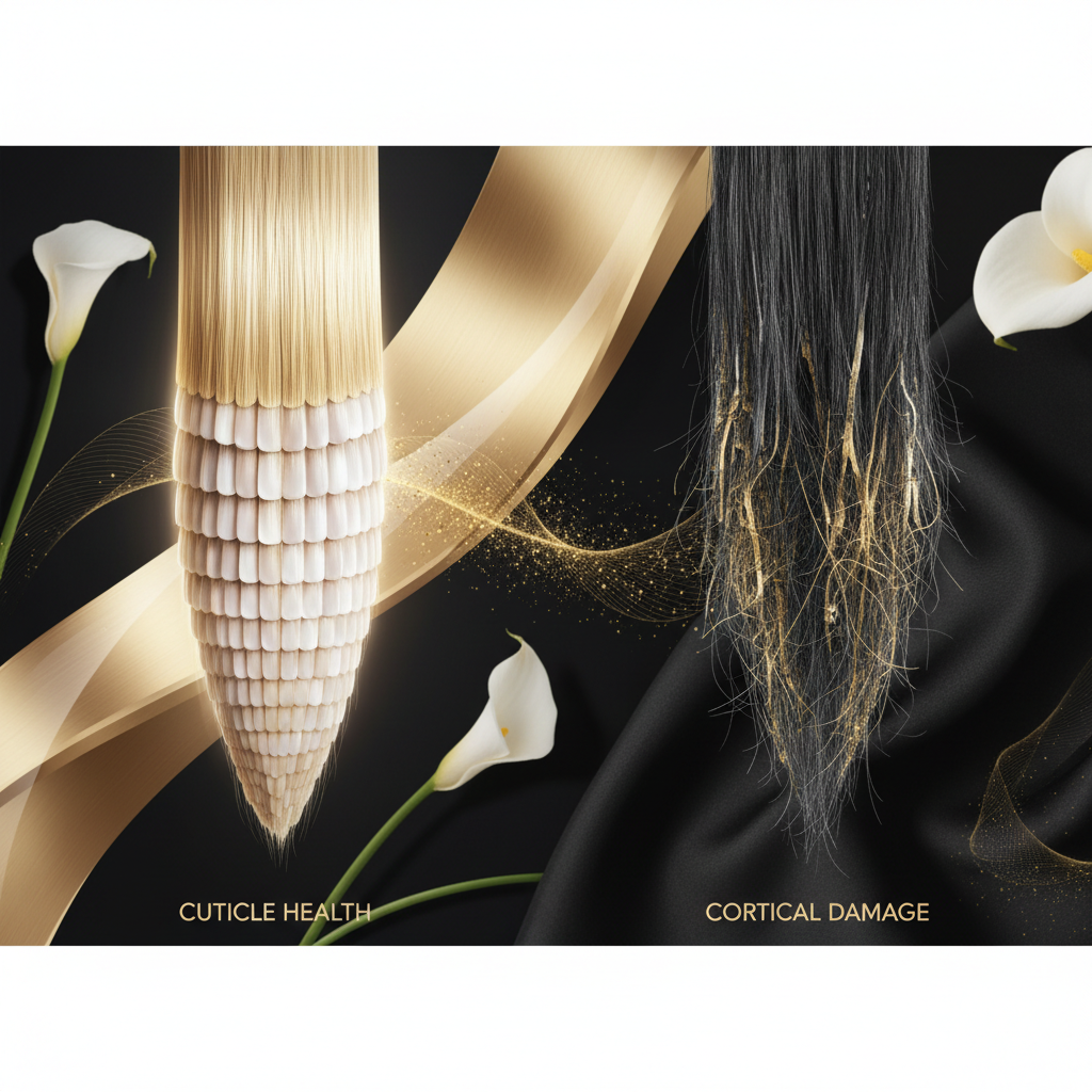 Cuticle health versus cortical damage: a comparison in the context of The Role of Cuticle Health in Hair Elasticity