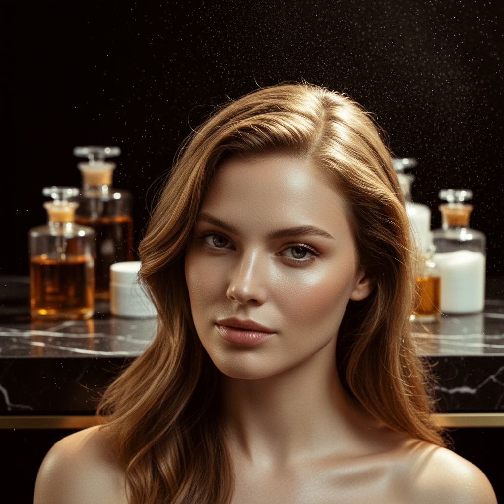 Close-up of a clean, healthy scalp part line demonstrating effective Daily Scalp Barrier Care.