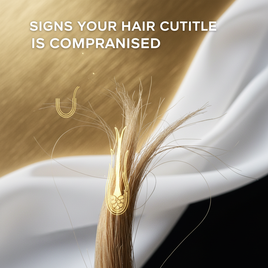 Signs your hair cuticle is compromised in the context of Damaged Hair Cuticle Repair