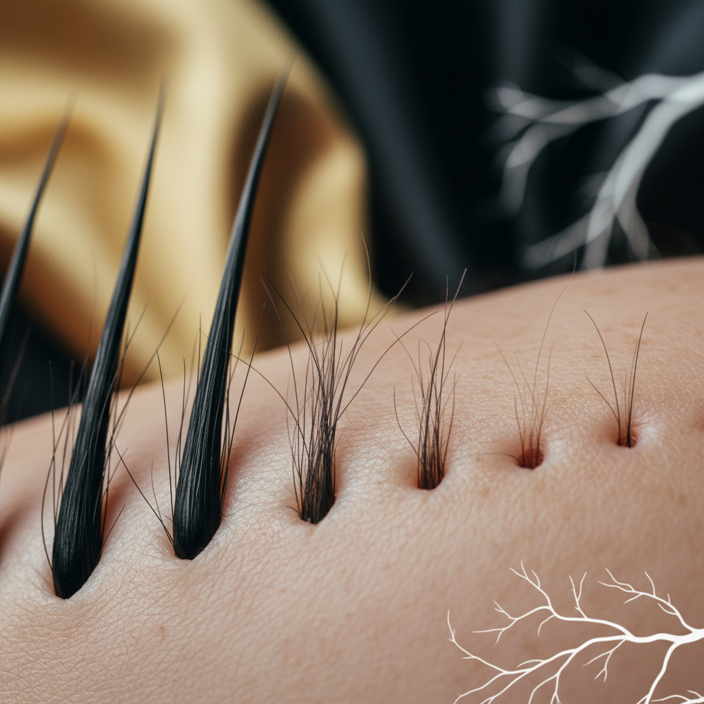 The biological stages of follicular miniaturisation in the context of DHT and Hair Loss Mechanisms
