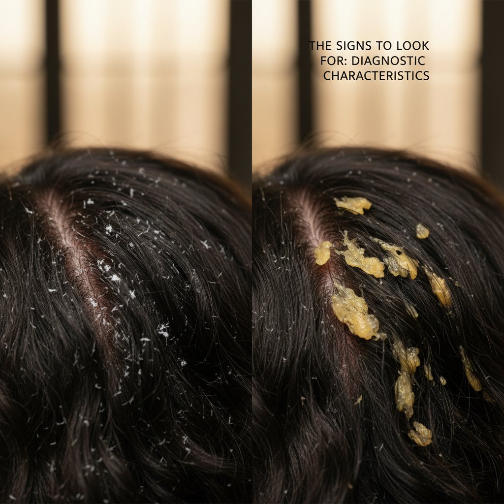 The signs to look for: diagnostic characteristics in the context of Dry Scalp vs Dandruff Identification