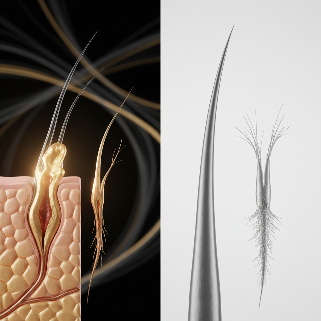 Differentiating follicle damage from shaft breakage in the context of Early Signs of Hair Follicle Damage
