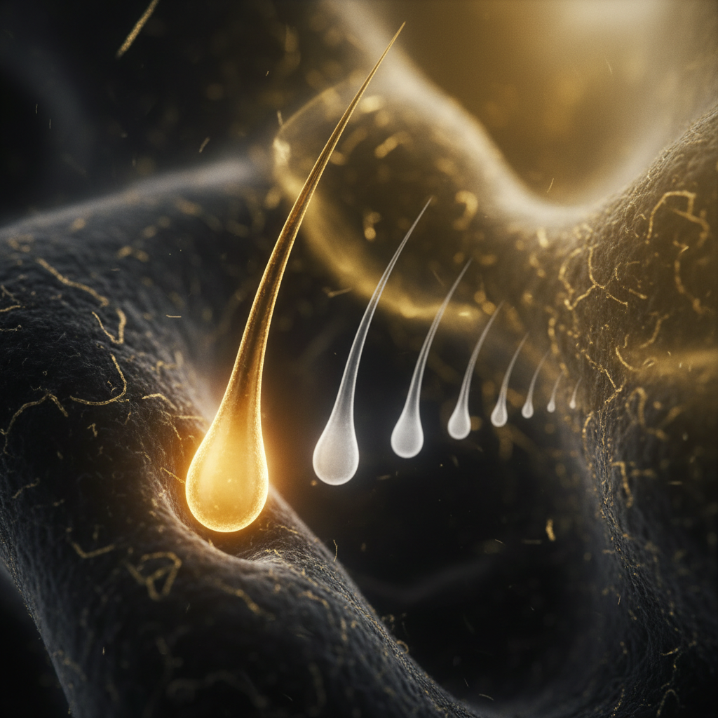 The biological mechanism: follicular miniaturisation in the context of Female Pattern Hair Loss Triggers