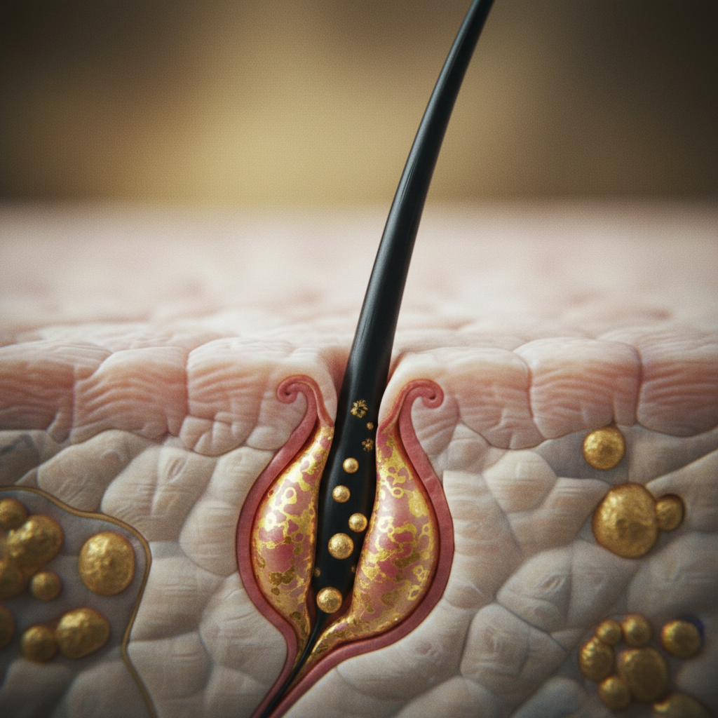 Biological mechanism: how the follicle becomes inflamed in the context of Folliculitis Treatment and Symptoms