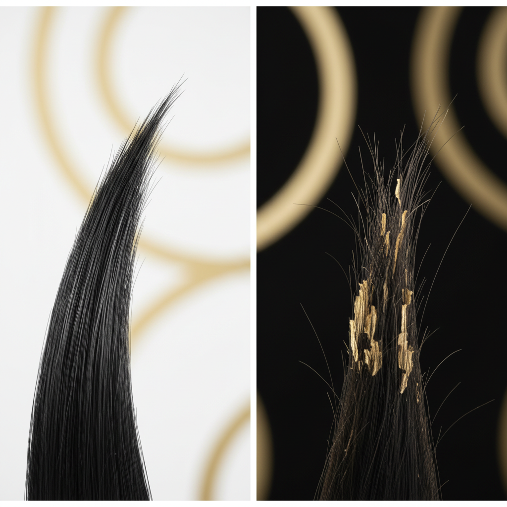 Comparing healthy versus compromised cuticles in the context of Hair Cuticle Function