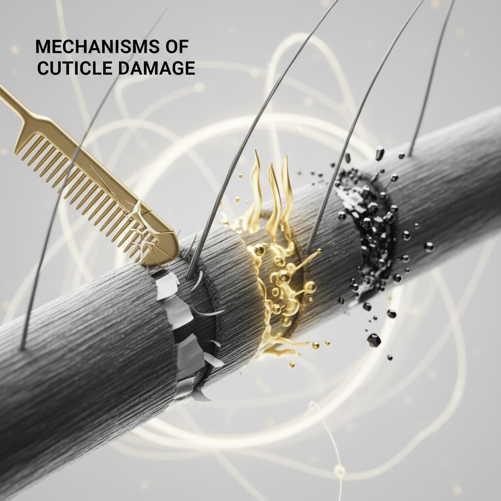 Mechanisms of cuticle damage in the context of Hair Cuticle Health
