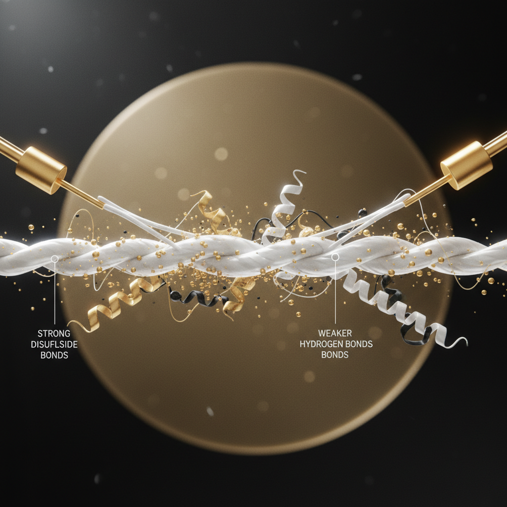 The biological mechanism of hair elasticity in the context of Hair Elasticity and Protein Balance