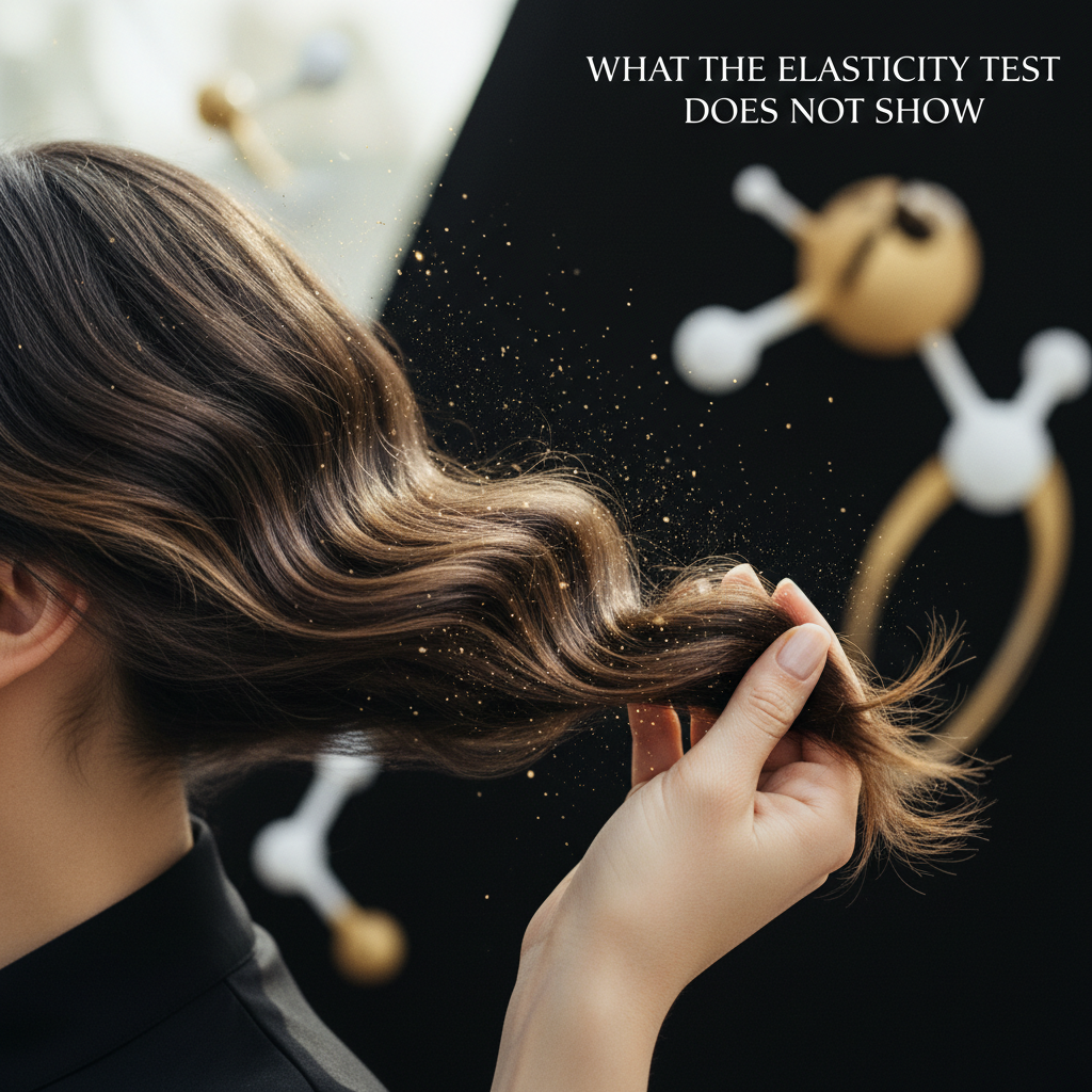 What the elasticity test does not show in the context of Hair Elasticity Test