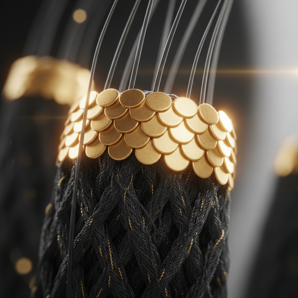 Scanning electron microscope visualisation showing The Hair Fibre Cuticle Structure with overlapping keratin scales
