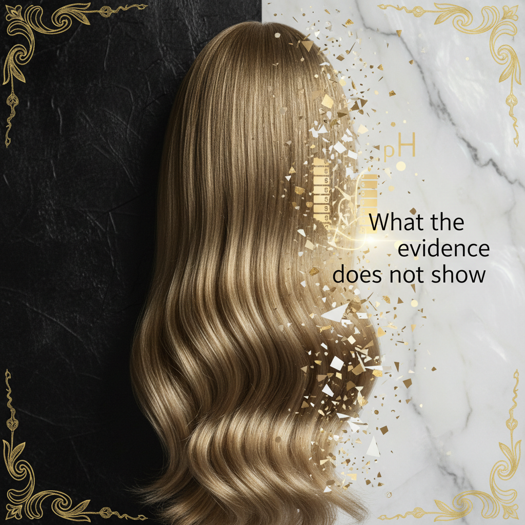 What the evidence does not show in the context of Hair Porosity and pH