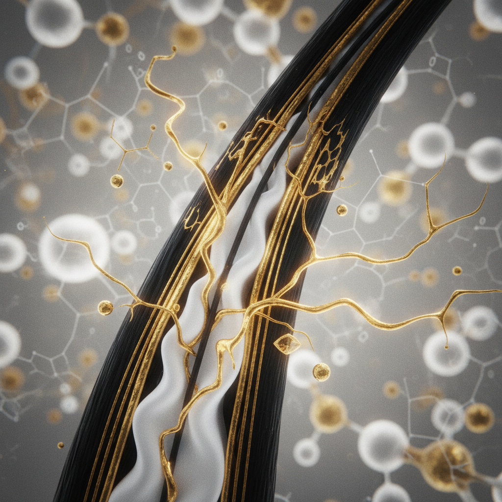 The biological mechanism of chemical processing in the context of Hair Porosity and Chemical Damage