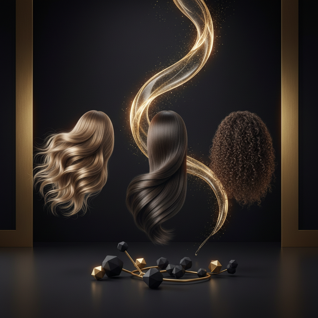 Close-up of hair strands undergoing Hair Porosity and Protein Treatments showing smooth and lifted cuticles