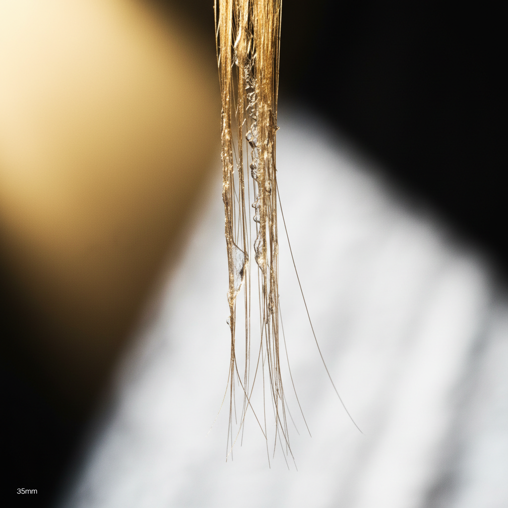 Signs of thermal structural breakdown in the context of Heat Damage and Keratin Structure