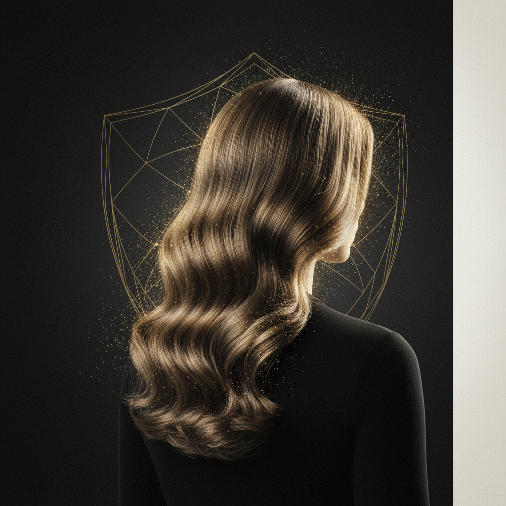 Close-up demonstration of Heat Protection Mechanisms for Hair during professional ceramic flat iron styling