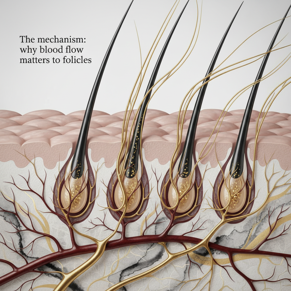 The mechanism: why blood flow matters to follicles in the context of How to Improve Scalp Circulation