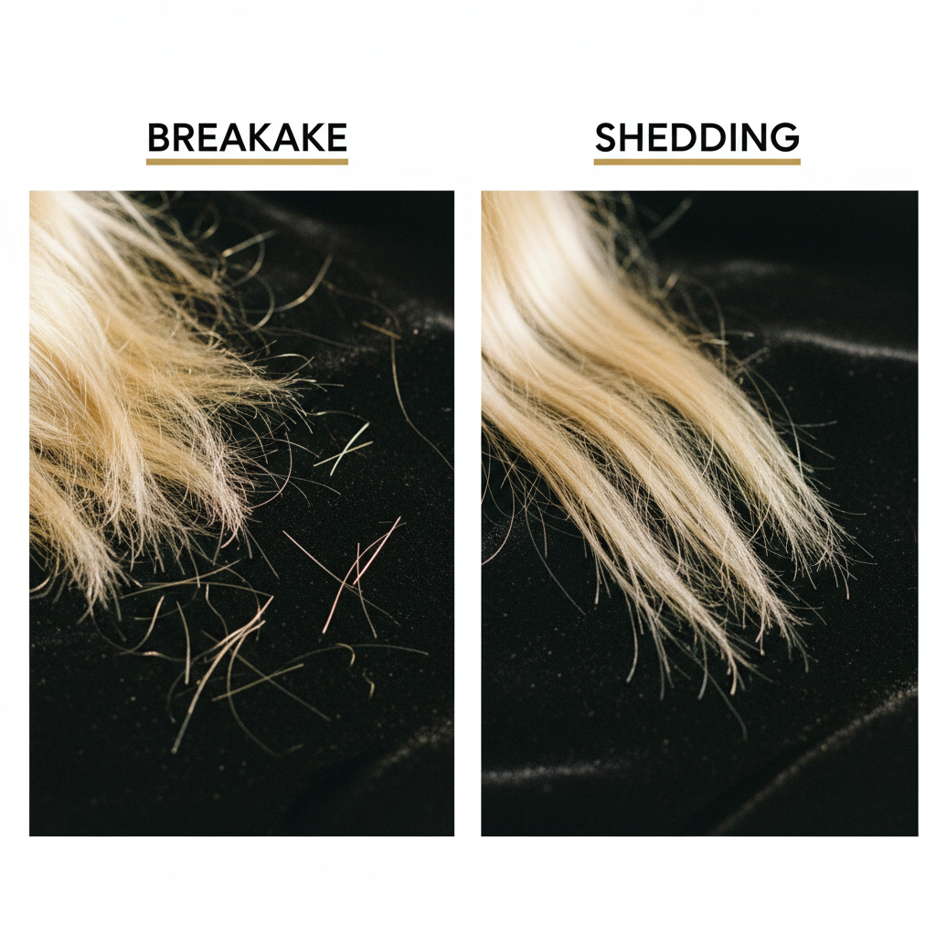 Signs of bleached hair damage: breakage versus shedding in the context of How to Repair Damaged Bleached Hair