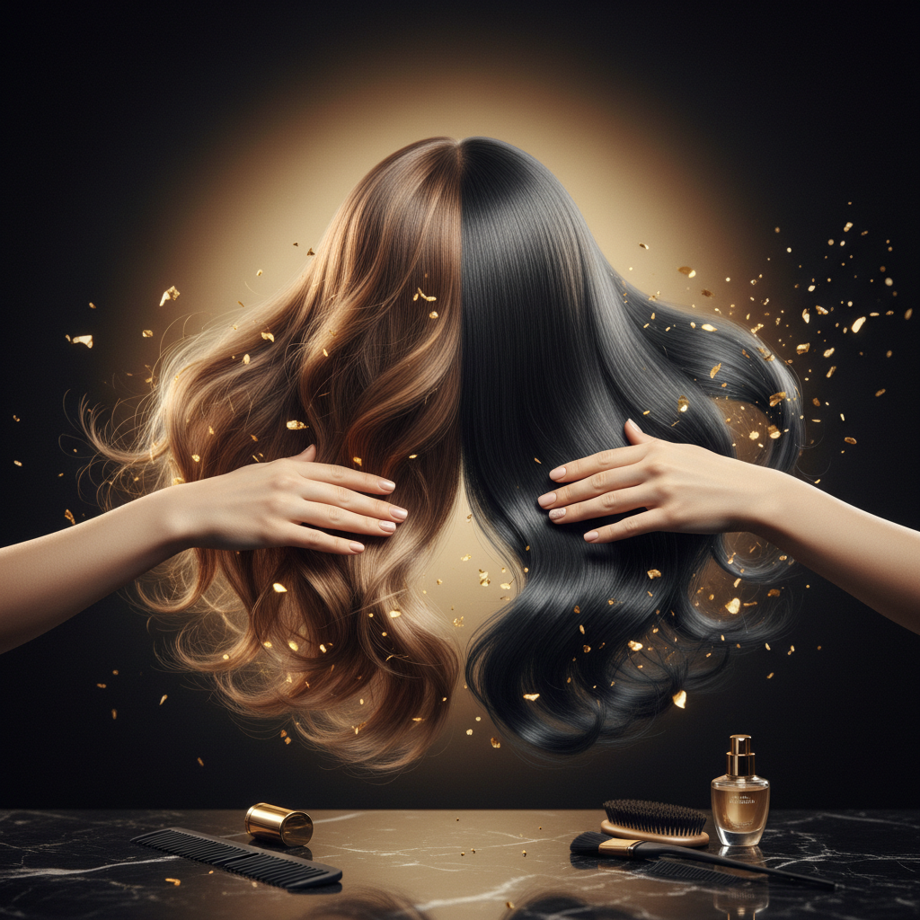 A professional stylist trimming split ends illustrating how to fix hair breakage in a salon.