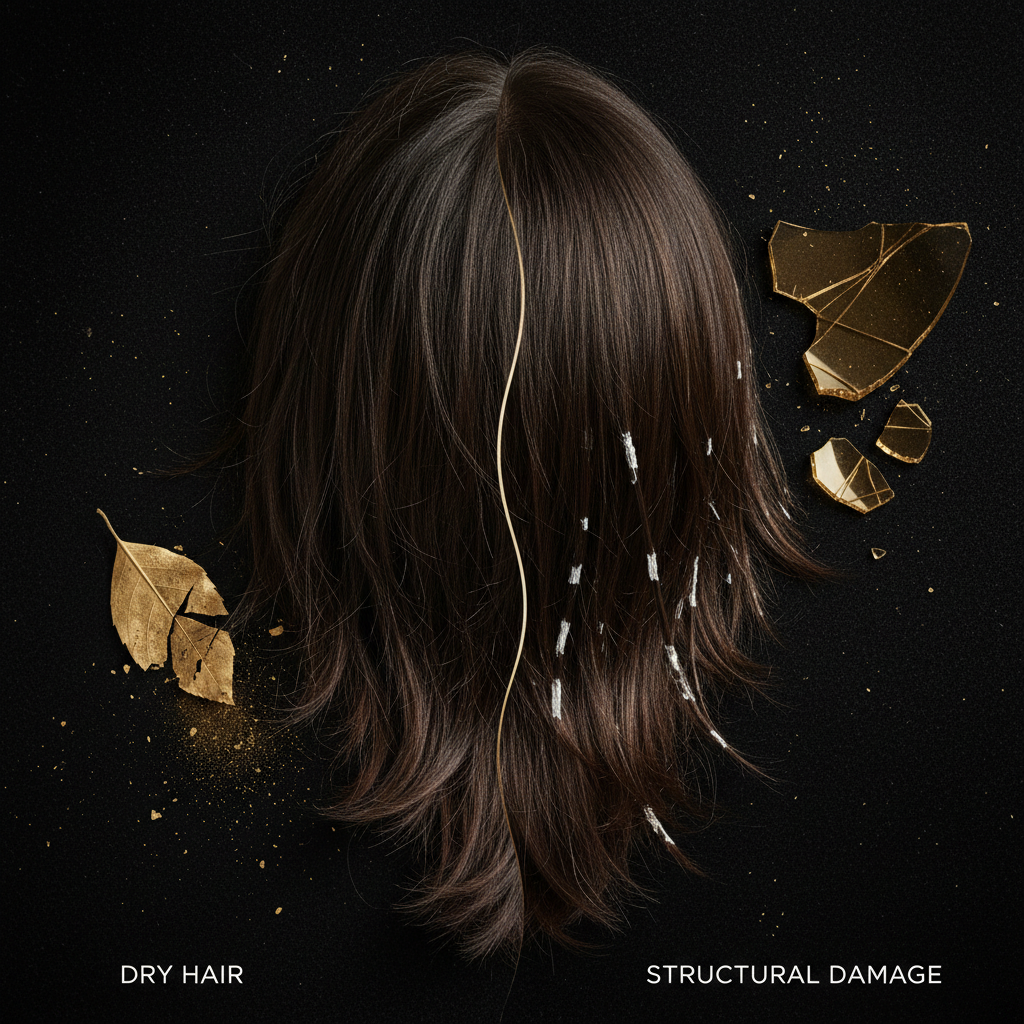 Signs of dry hair versus structural damage in the context of How to Moisturise Dry Hair