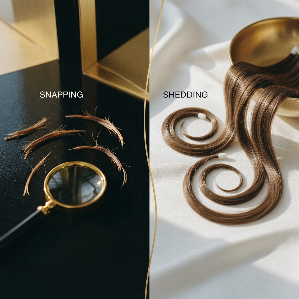 Signs to look for: snapping vs shedding in the context of How to Stop Hair Snapping