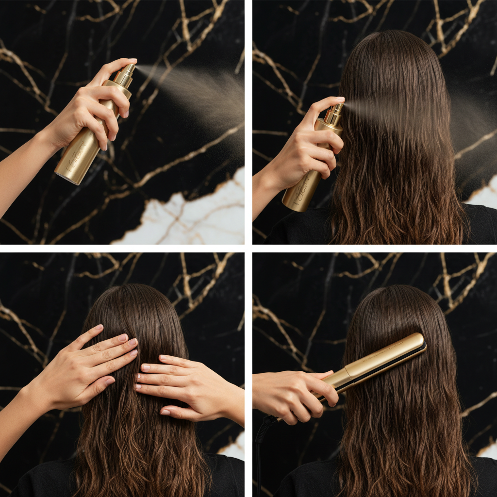 Step-by-step: how to apply thermal protection in the context of How to Use Heat Protectant
