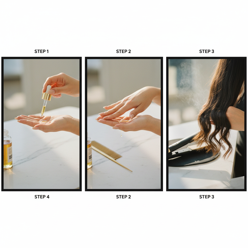 Step-by-step: how to apply hair oil safely during heat styling in the context of How to Use Hair Oil for Heat Protection