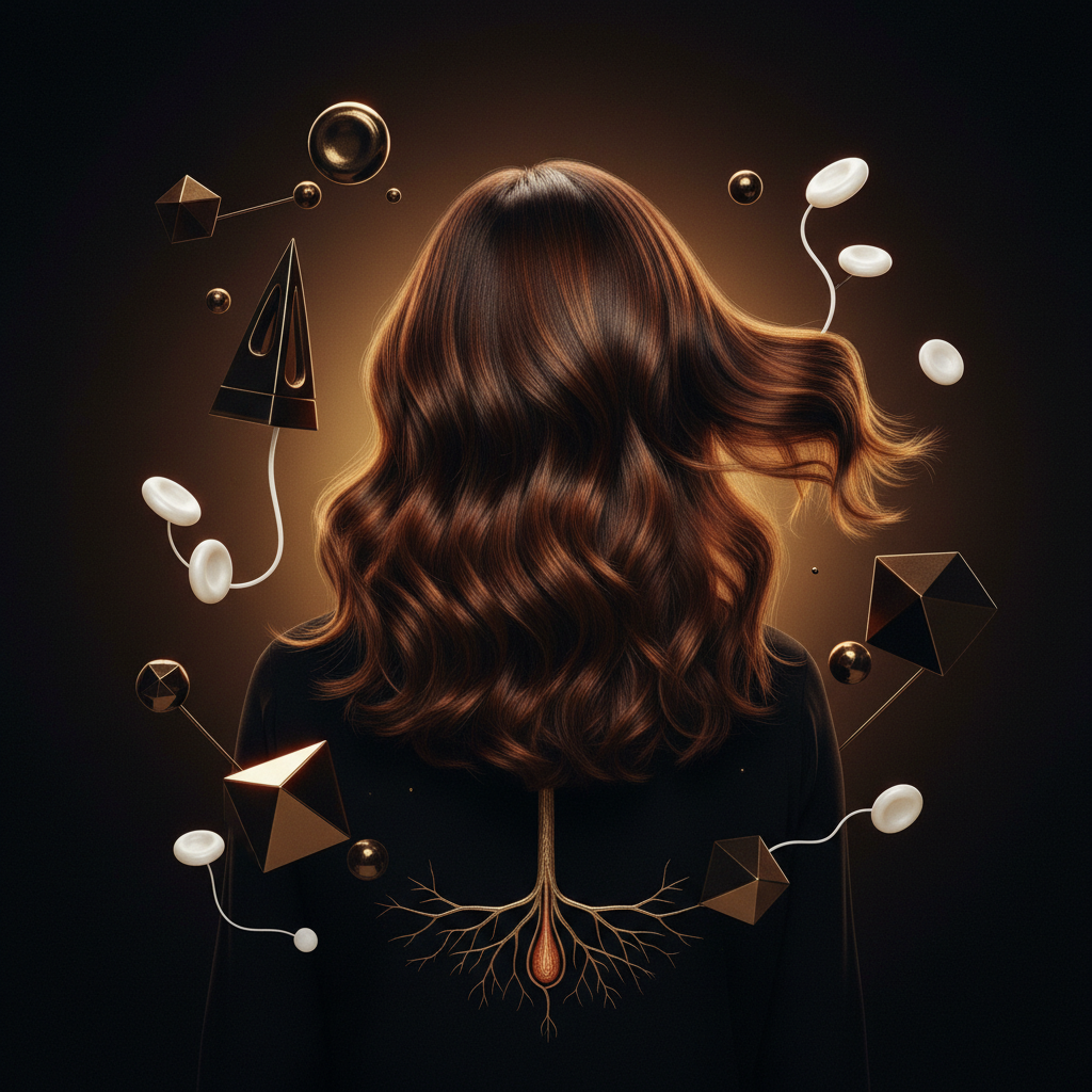 A trichologist examining the scalp of a person experiencing hair shedding related to Iron Deficiency and Hair Growth
