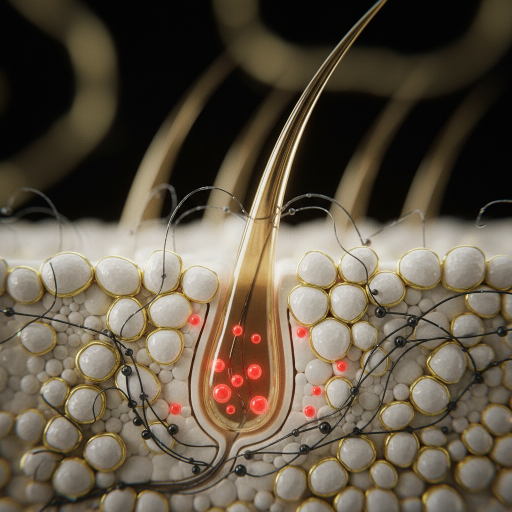 Biological mechanism: how low iron stalls hair cycling in the context of Iron Deficiency and Hair Growth