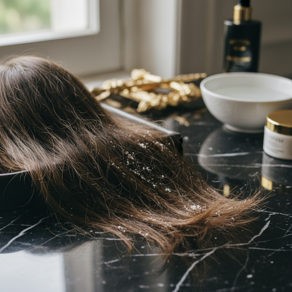Signs your hair is suffering from mineral buildup in the context of Managing Hard Water Hair Damage