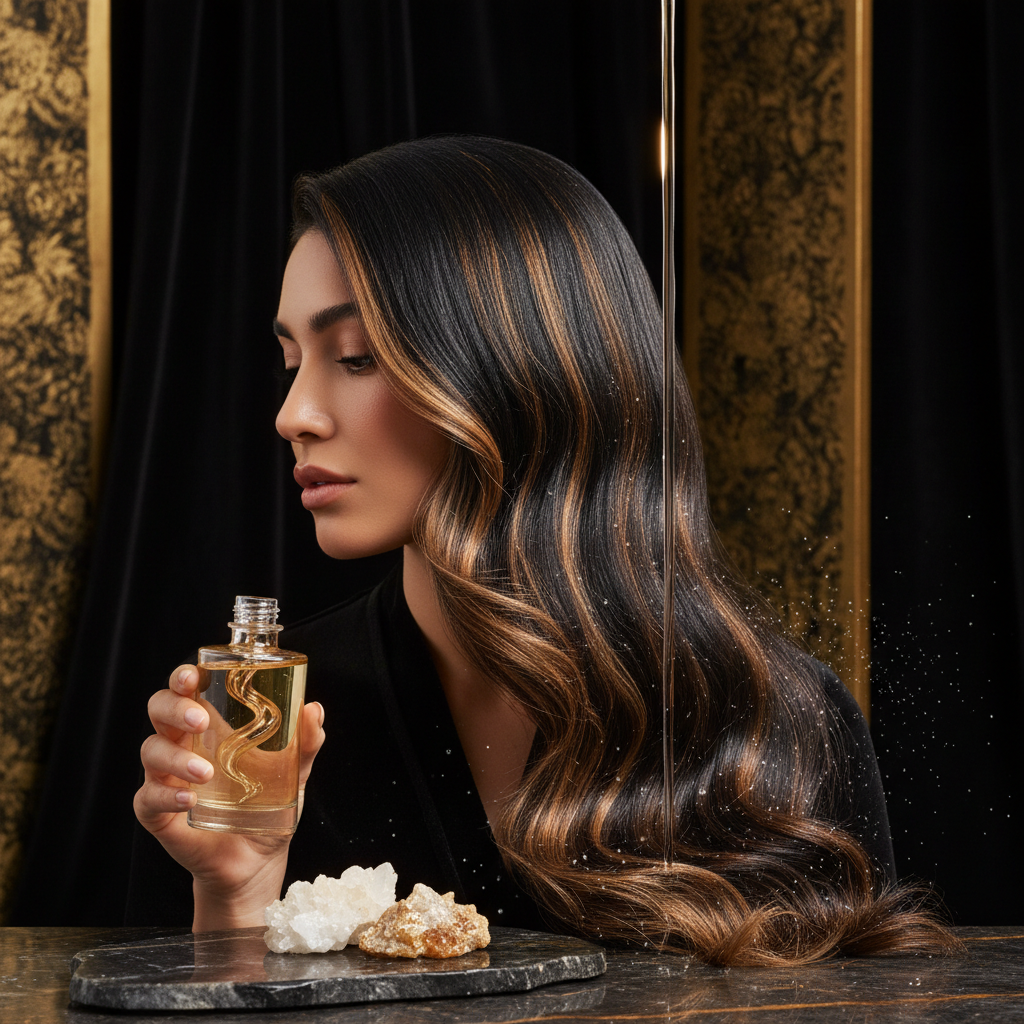 Managing Hard Water Mineral Deposits on hair with clarifying treatment and running tap water