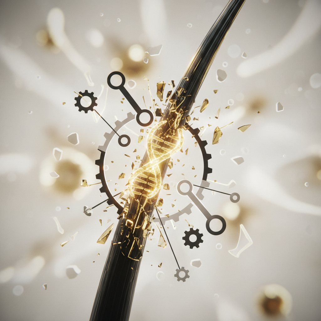 The biological and physical mechanism in the context of Mechanical Hair Breakage