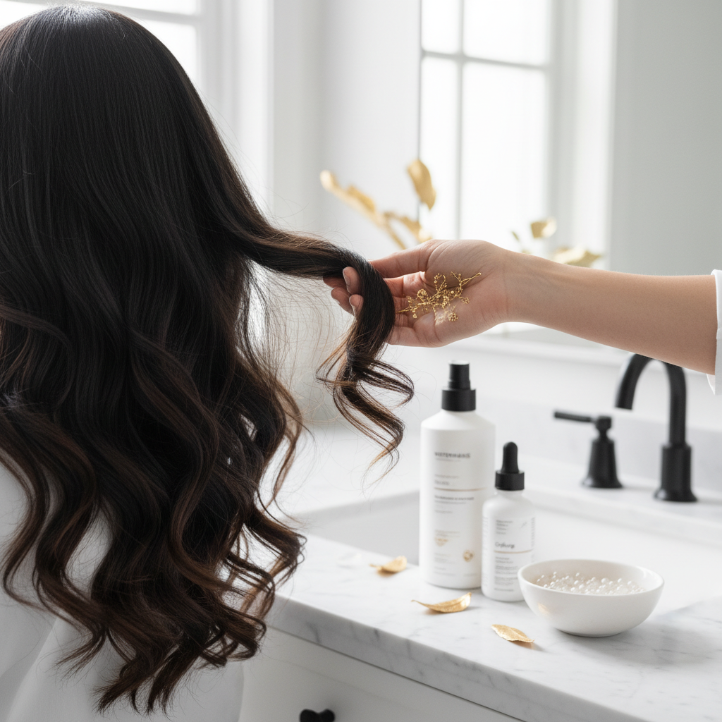 Supporting your hair's journey with Watermans in the context of The ordinary hair growth serum