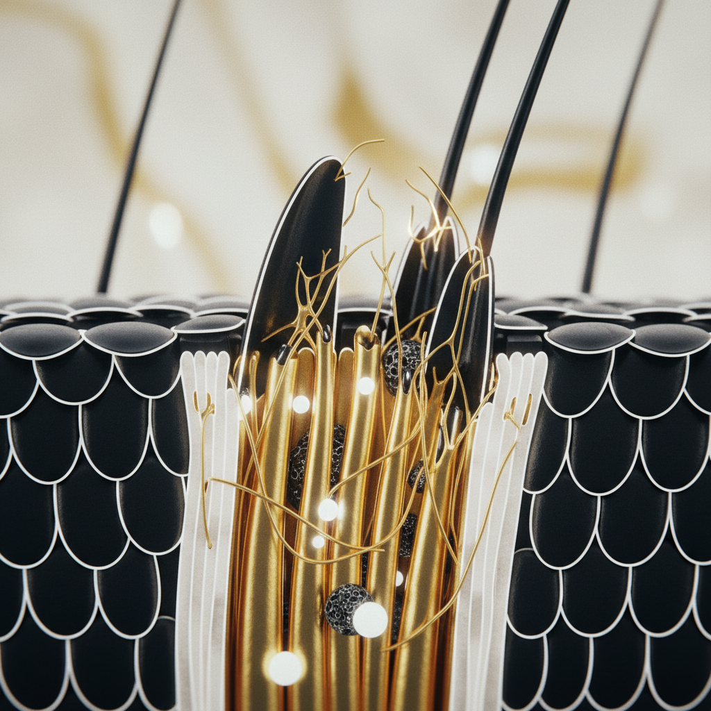 The biological mechanism of hair porosity in the context of Porosity and the Hair Fibre