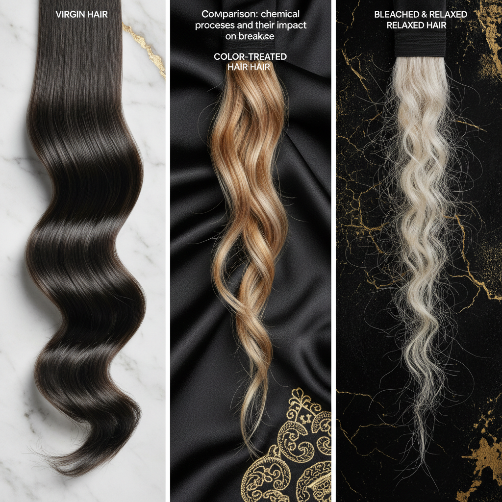 Comparison: chemical processes and their impact on breakage in the context of Preventing Chemical Hair Breakage