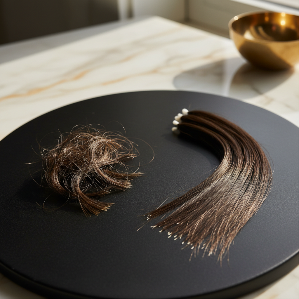 Signs that distinguish breakage from natural shedding in the context of Preventing Hair Breakage and Mechanical Damage