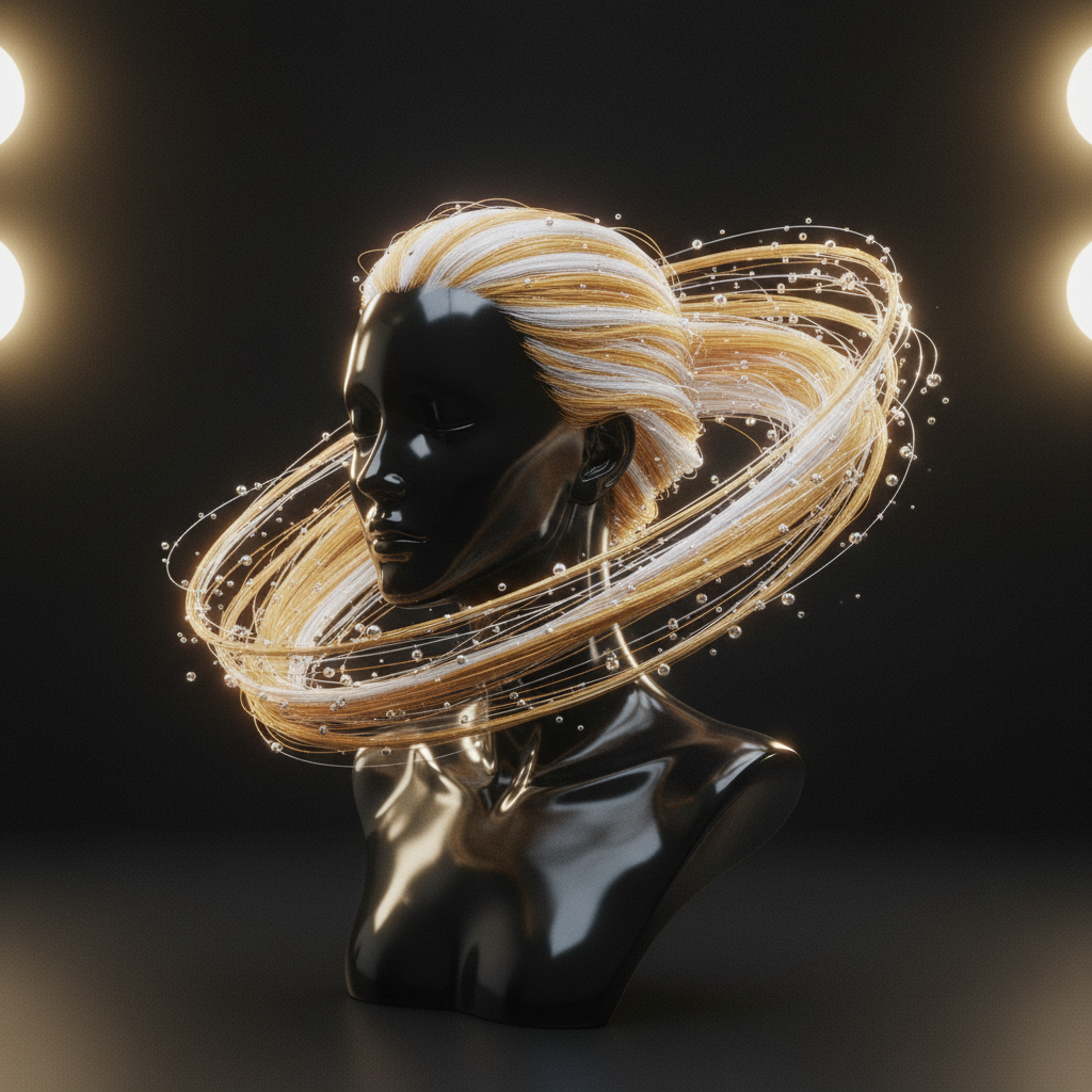 Stylist applying protective conditioning treatment to hair for protecting the hair lipid barrier