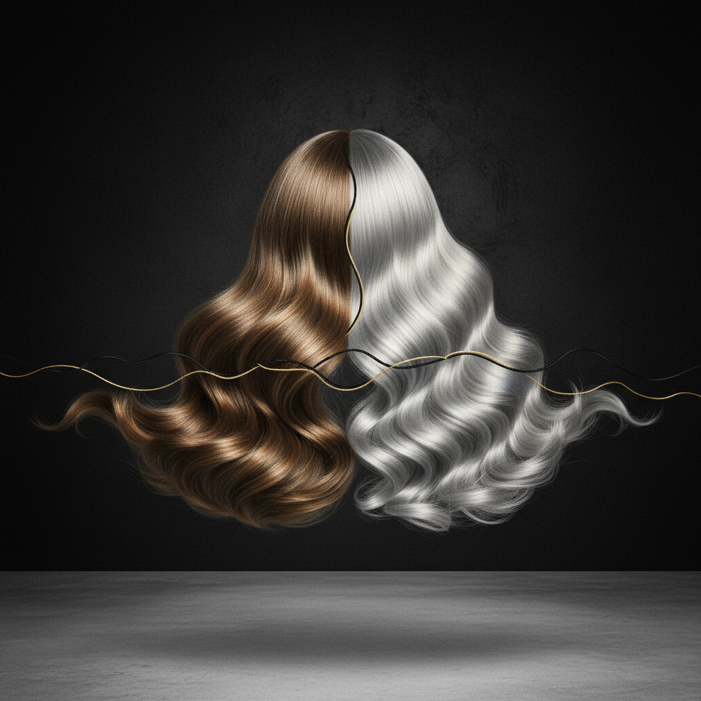 Close up of healthy hair strands displaying proper Protein vs Moisture Balance and natural elasticity.